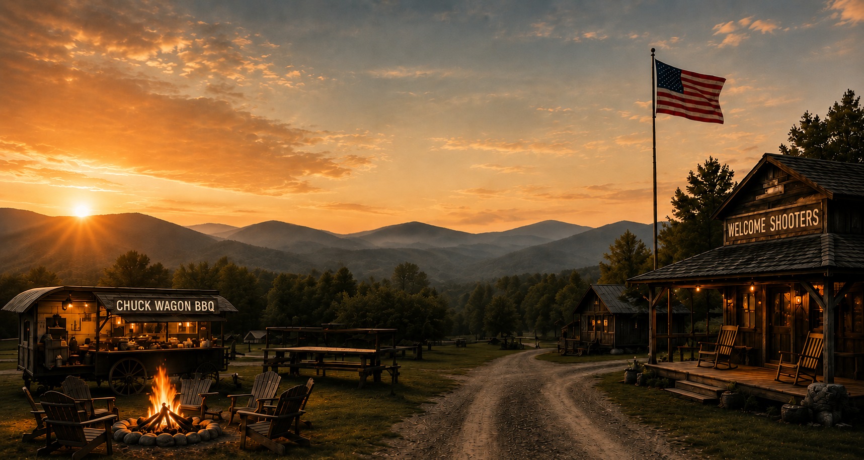 Concept rendering of Cowboy Gun Camp